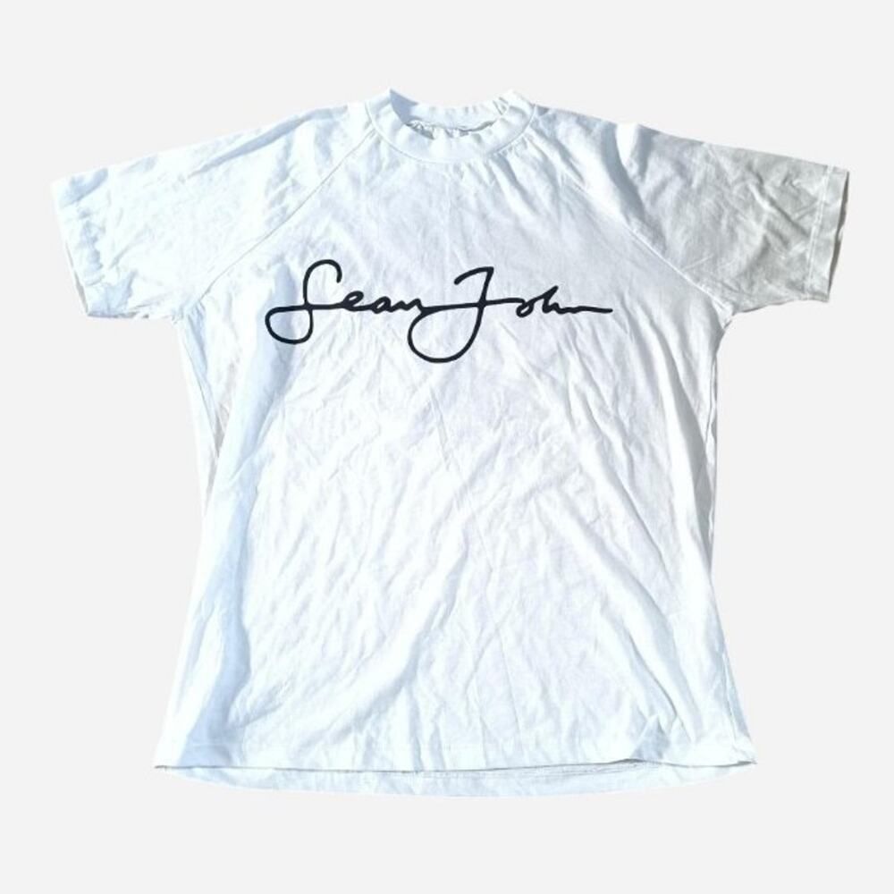 Yeezy x Sean John Tee – Size 2 – White w/ Black Print + Bird Back Graphic